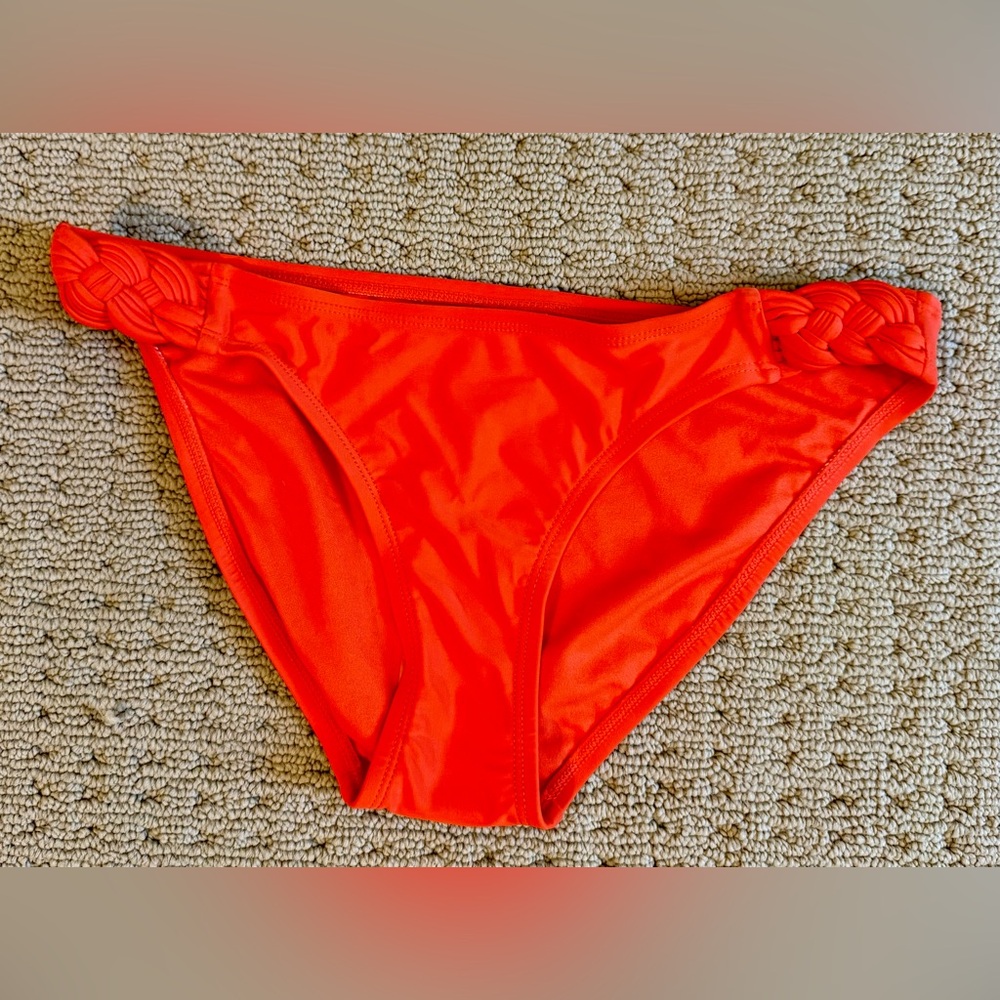 NWT Xhilaration Vibrant Orange Bikini Bottom, Sz M